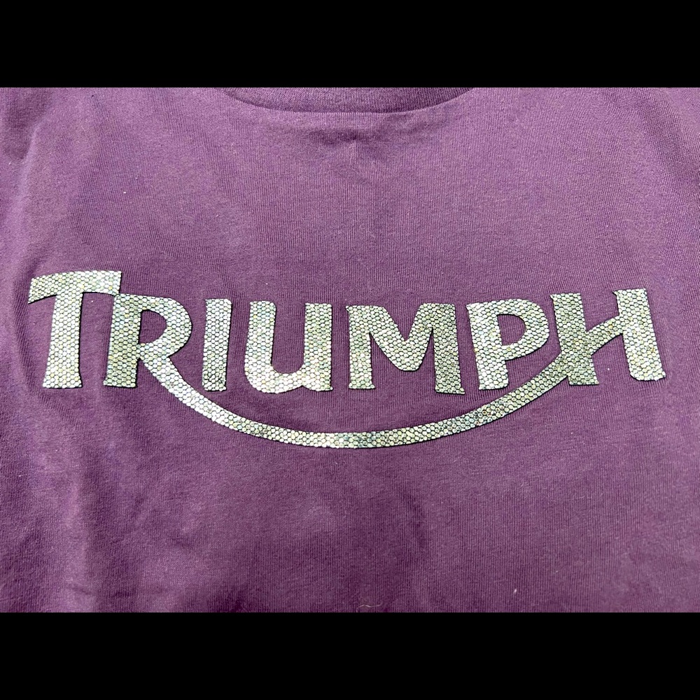 Triumph motorcycle small sequin shirt
